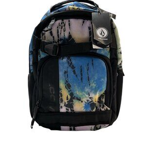 Volcom Everstone Skate Backpack Black Multi Color Back To School Travel Modern